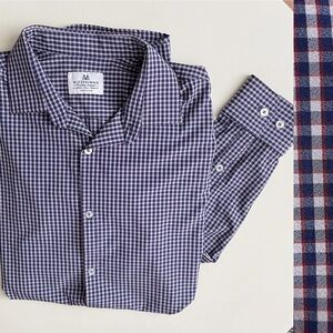 Mizzen+Main Men’s Performance Stretch Button Down Dress Shirt XL Tall Trim Fit